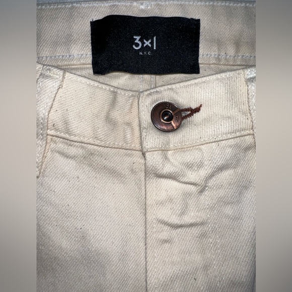 3 X 1 NYC Farrah Jeans in Winter White Wash - Size 26 - Picture 4 of 7